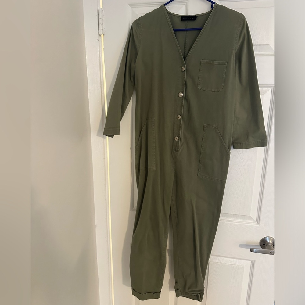 Hatch Olive Green Jumpsuit - Size 0